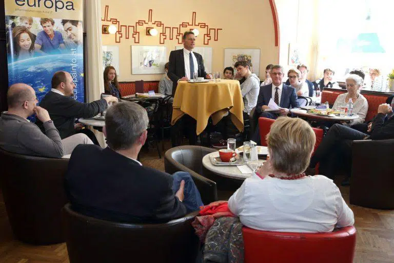 Mehr über den Artikel erfahren EuropaCafe am 19. April 2016 in Linz