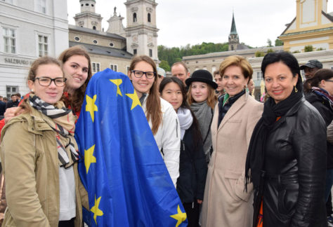 Europatag 2017 Salzburg Tracking Europe Ziel mit LTP und GK