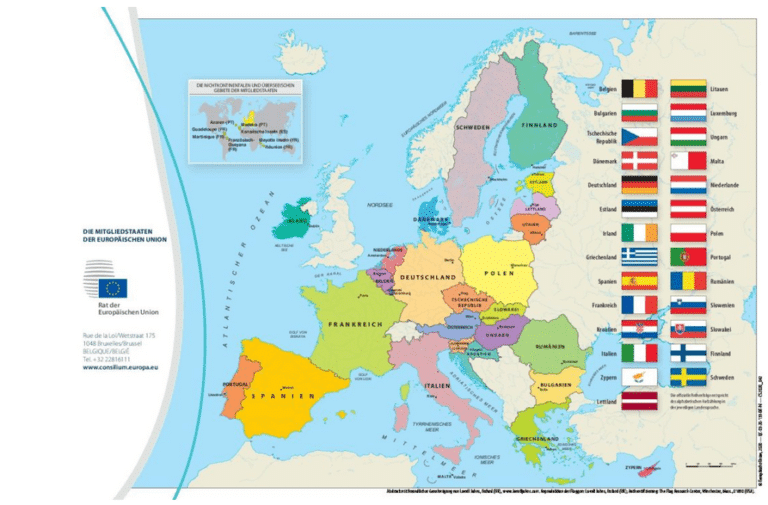 Read more about the article Die Europäische Union Landkarte