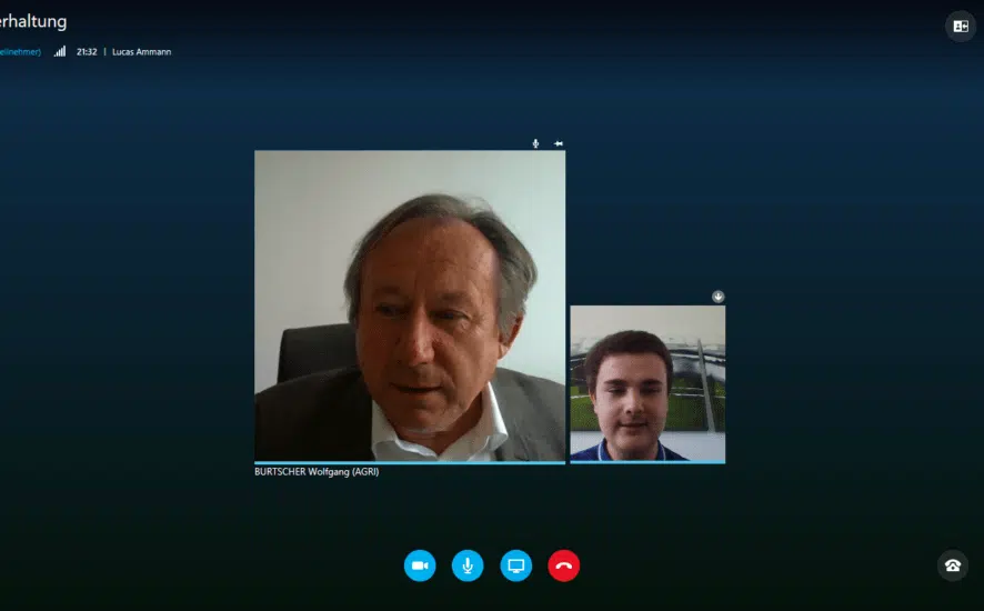 Skype-Interview von Wolfgang Burtscher mit Lucas Ammann