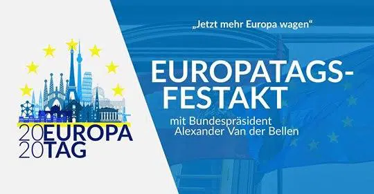 Read more about the article Europatags-Festakt mit Bundespräsident Alexander Van der Bellen am 7. Mai 2020