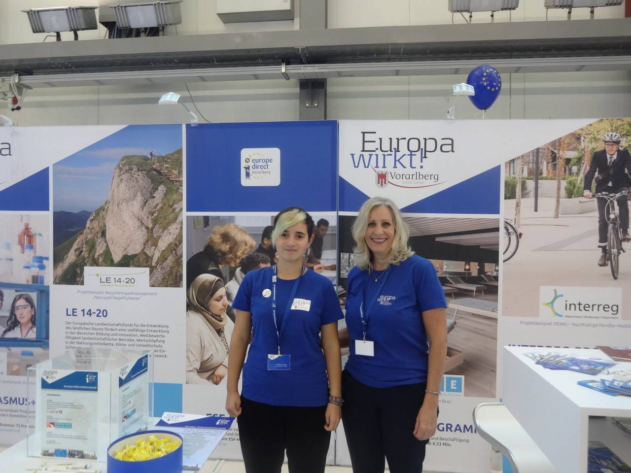 Europa-Informationsstand von EDIC Vorarlberg bei der Dornbirner Herbstmesse