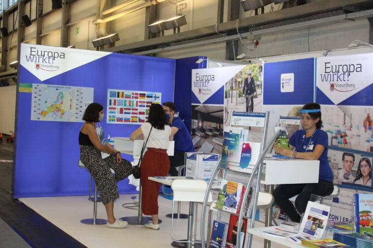 Europainformationsstand bei der Dornbirner Herbstmesse