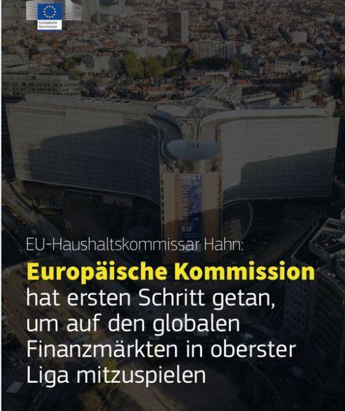 Mehr über den Artikel erfahren Europäische Kommission hat ersten Schritt getan, um auf den globalen Finanzmärkten in oberster Liga mitzuspielen