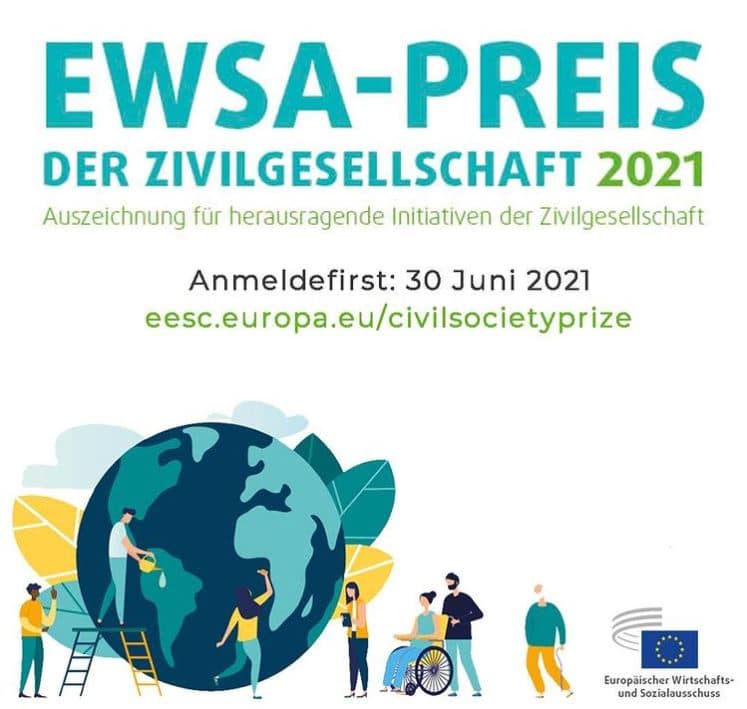 Read more about the article Preis der Zivilgesellschaft des EWSA 2021