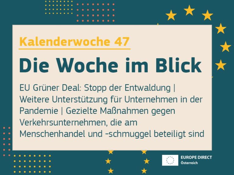 Mehr über den Artikel erfahren Die Woche im Blick