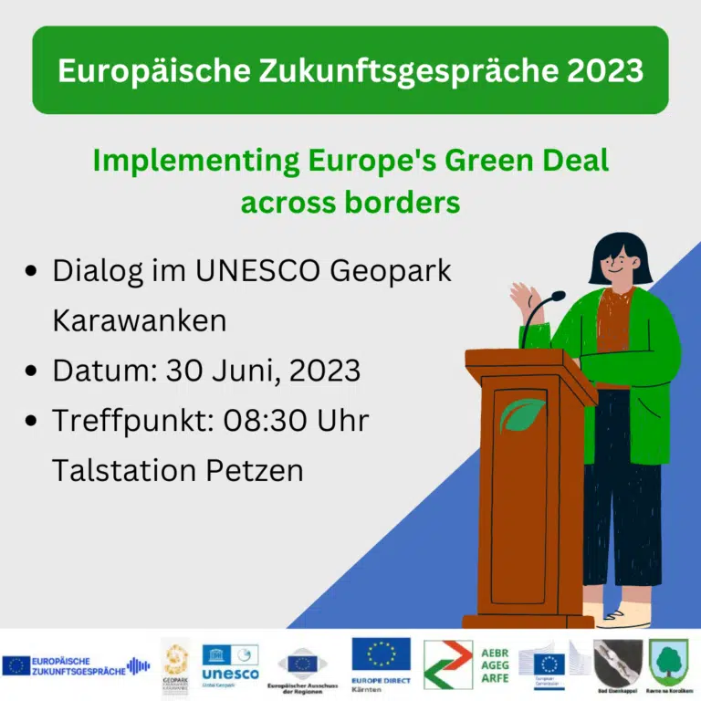 Read more about the article Europäischer Grüner Deal im Diskurs im UNESCO Geopark Karawanken