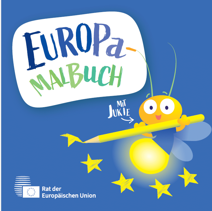 Mehr über den Artikel erfahren Europa-Malbuch mit Jukie